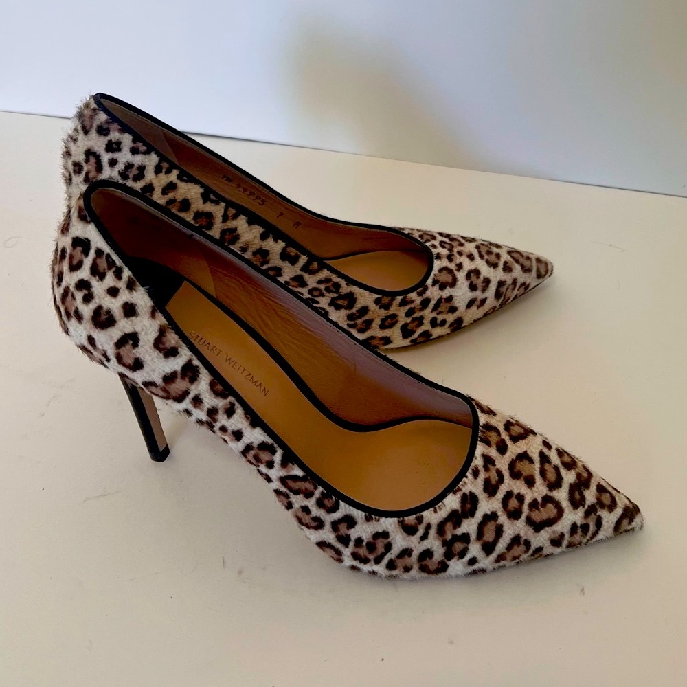 Stuart Weitzman Leopard Print Heels